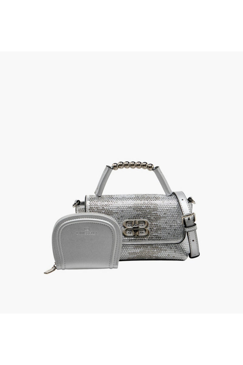 Embellished Crossbody Bag with Wallet